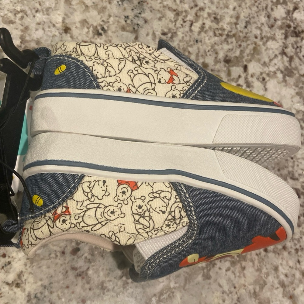 Disney Kids Sneakers - Yellow and Orange with Winnie the Pooh&Tigger toddler 6 - Picture 4 of 5